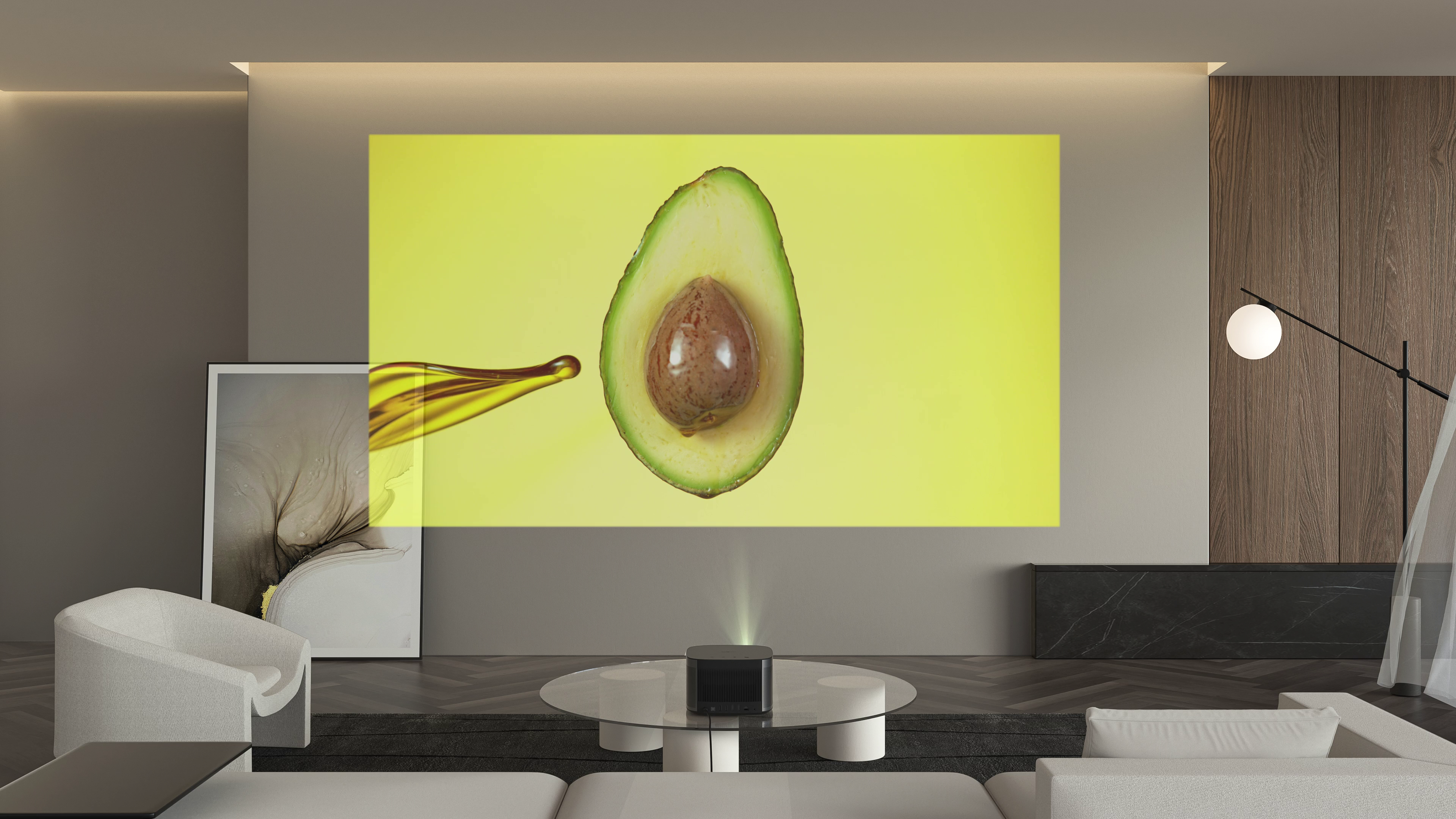 XGIMI Horizon 1080p FHD Projector 4K Supported Movie and Gaming Projector, 1500 ISO Lumens, Harman Kardon Speaker, Auto Focus&Keystone ISA Technology Android TV 10.0 Wireless Casting WiFi Bluetooth