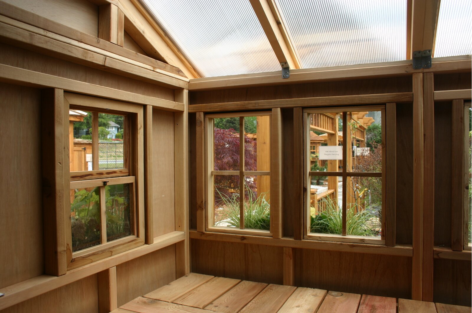 【Storage Shed】8x8 ft Cedar Wood Sunshed Garden Shed