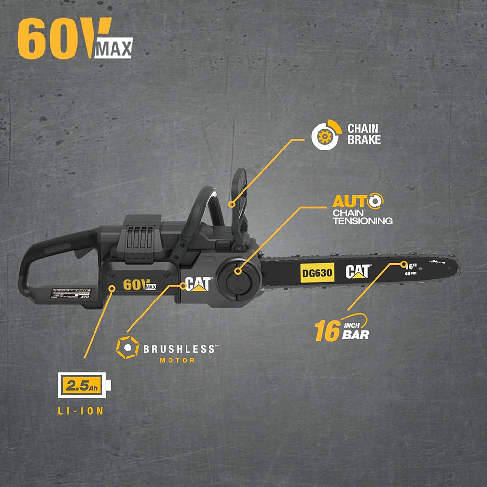 Caterpillar DG631 60V Brushless Chainsaw