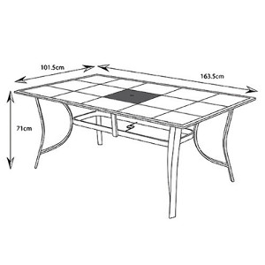 Tile Top Garden Table