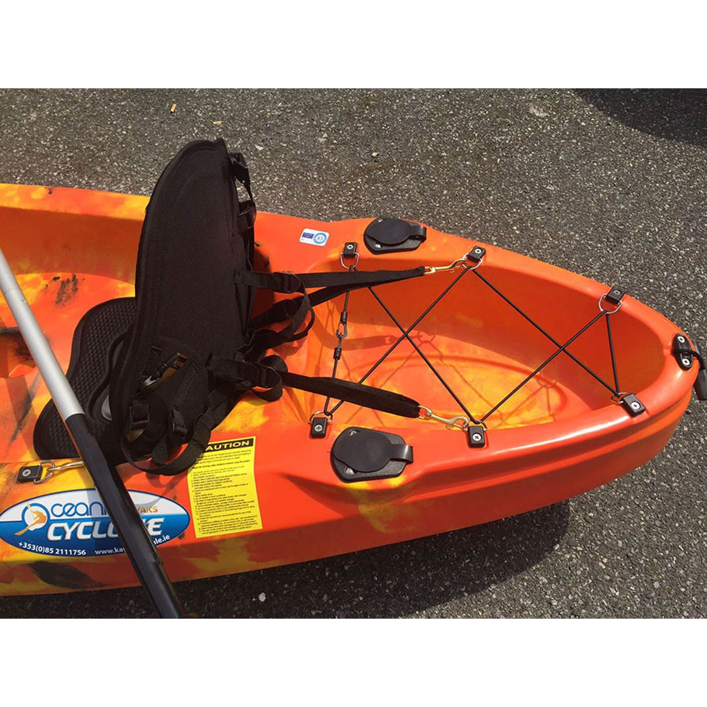 Cyclone 2+1 Family Sit On Kayak Flame Orange