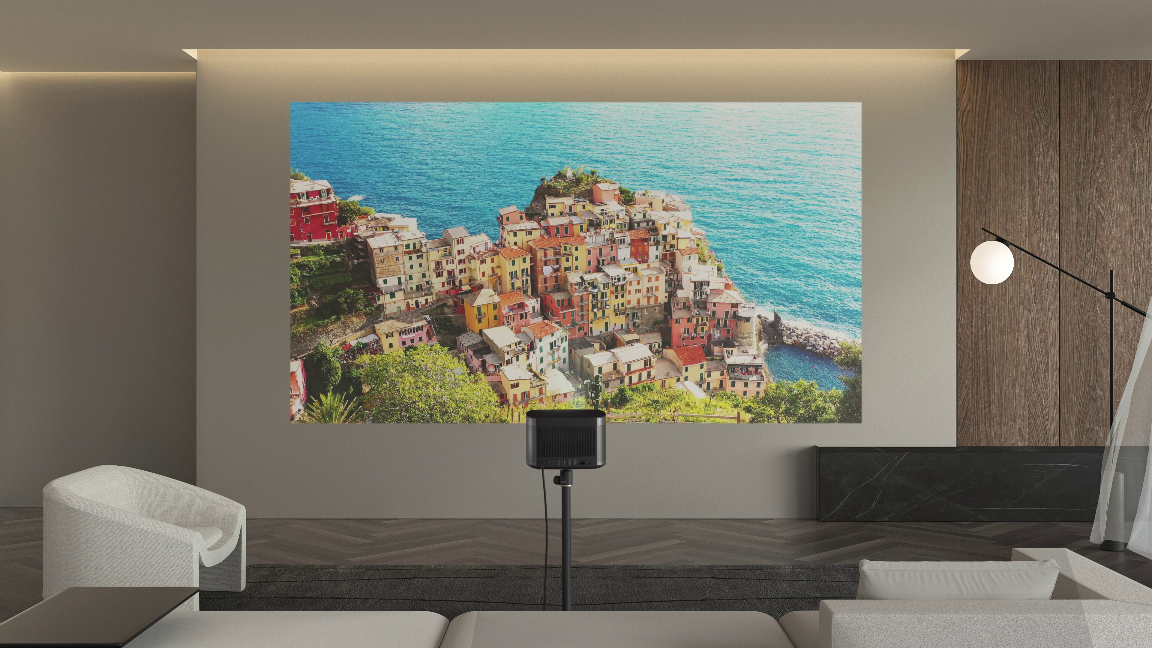 XGIMI Horizon 1080p FHD Projector 4K Supported Movie and Gaming Projector, 1500 ISO Lumens, Harman Kardon Speaker, Auto Focus&Keystone ISA Technology Android TV 10.0 Wireless Casting WiFi Bluetooth