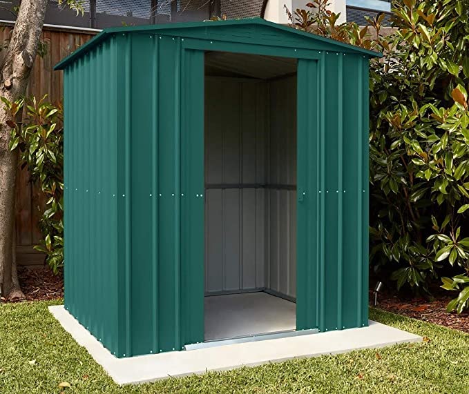 【Storage Shed】Anthracite Grey Metal Apex Roof Shed 6 x 5