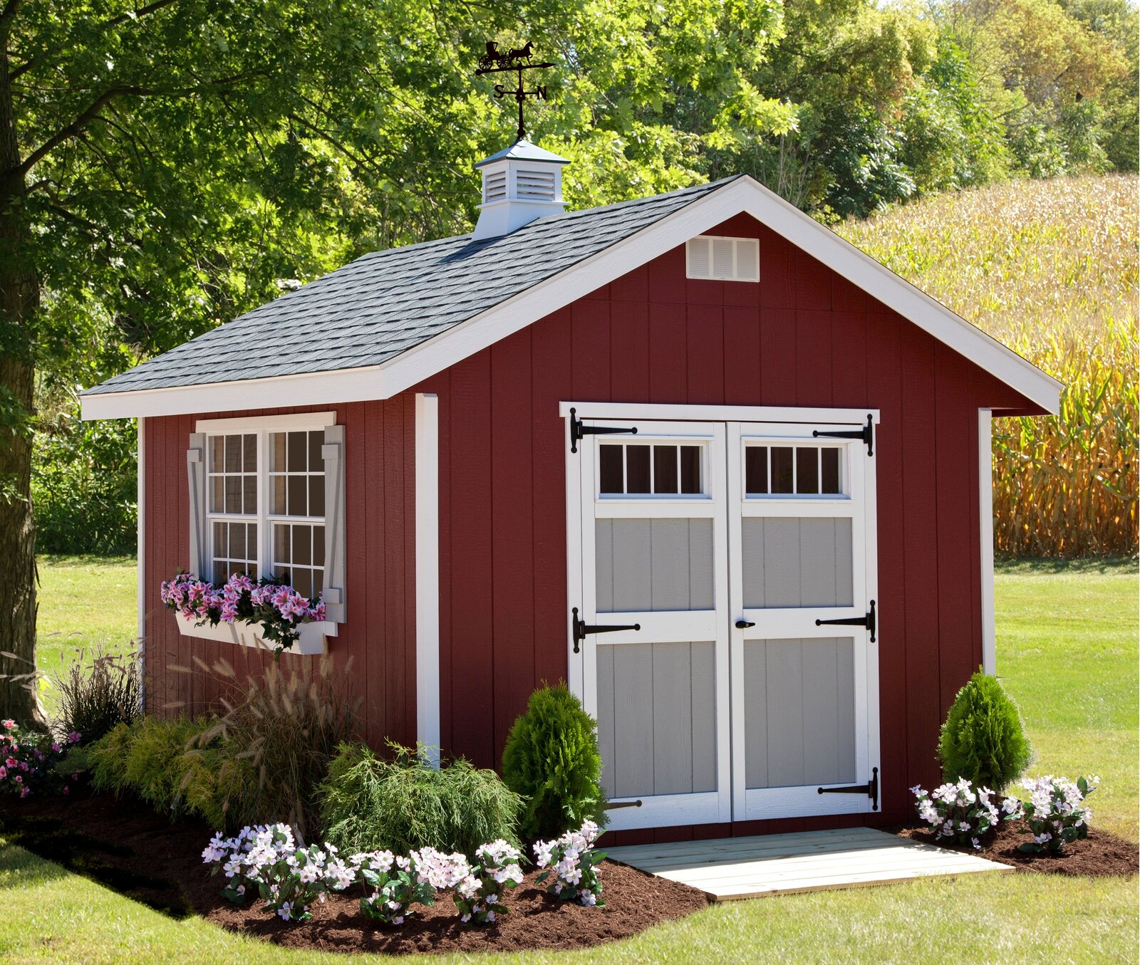 【Storage Shed】Homestead 10x12 ft Wood Storage Shed