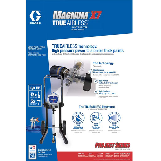Graco Magnum 262805 X7 Cart Airless Paint Sprayer