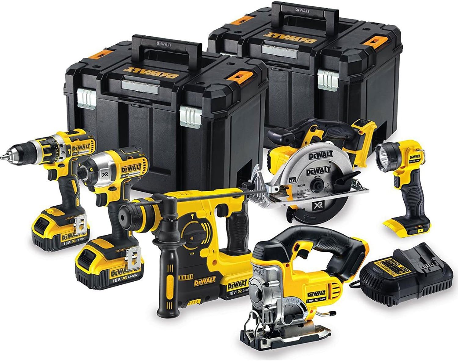 Dewalt DCK699M3T 6pcs. Battery combi set 3x 4.0Ah 18V